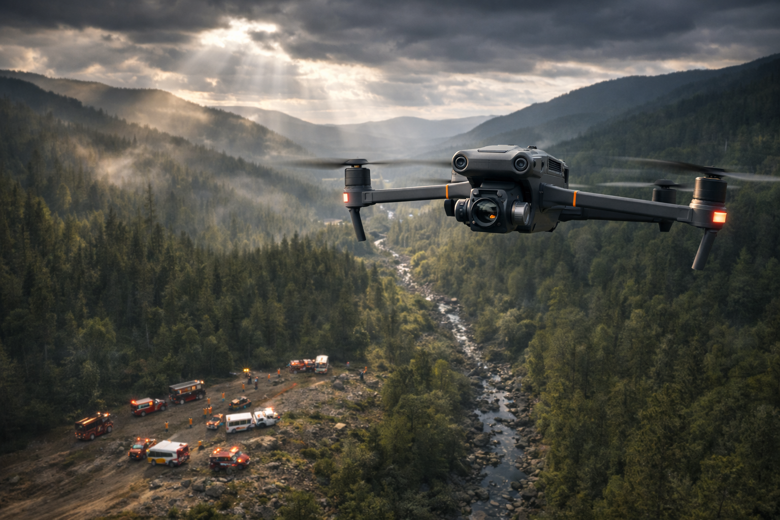 Drone supporting search and rescue